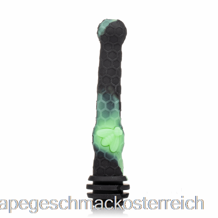Stratus Honey Dipper Silikon Dab Straw Black / UV Slime (Schwarz / UV Grün) Vape Geschmack